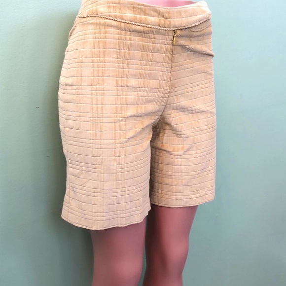 Burberry Gold Women's Khaki Shorts - Size 10 - With COA